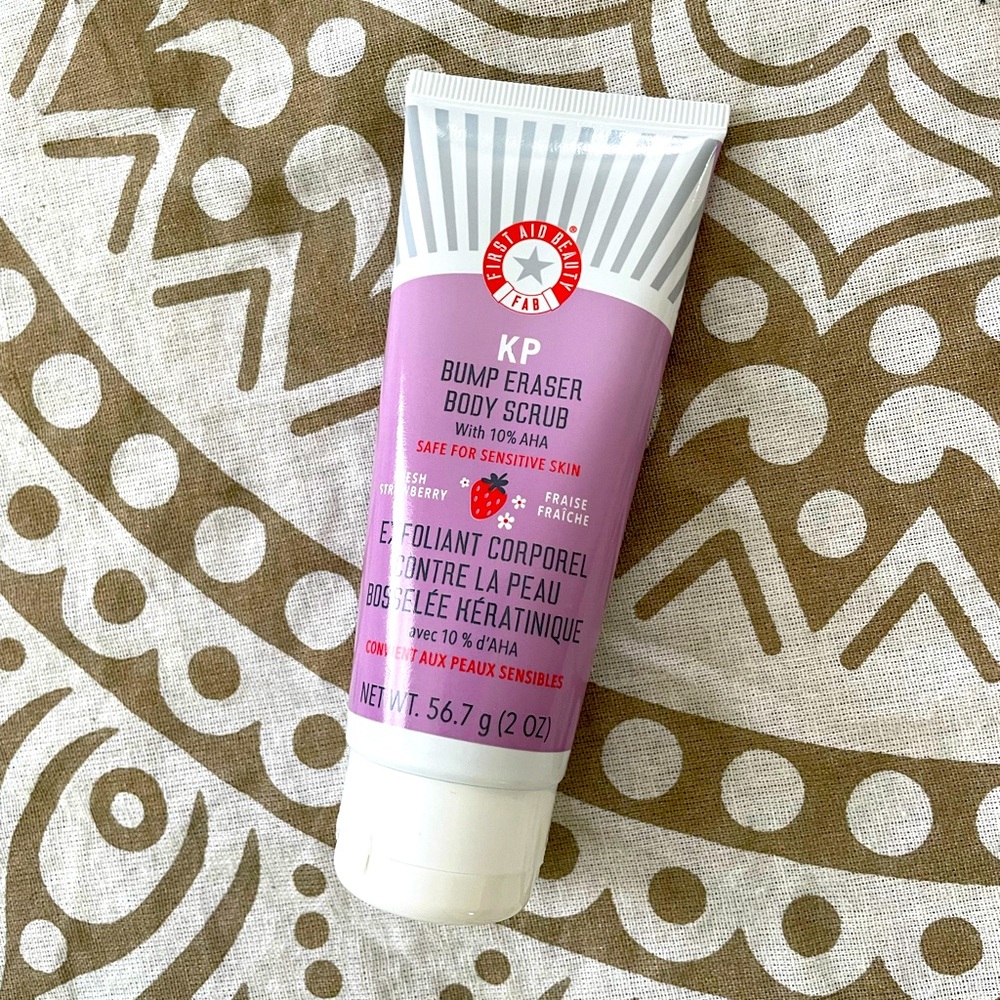 First Aid Beauty KP Bump Eraser Body Scrub 2oz Safe For Sensitive Skin